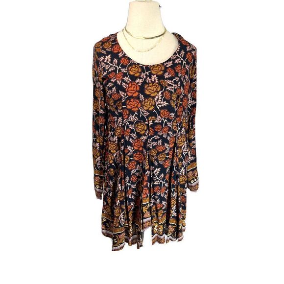 Revolve RAGA Size Medium Romper Shorts Long Sleeve Boho Cottage Peasant - Picture 12 of 13